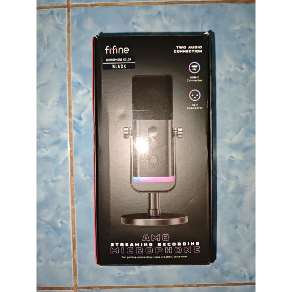 Fifine AM8 streaming recording microphone bekas