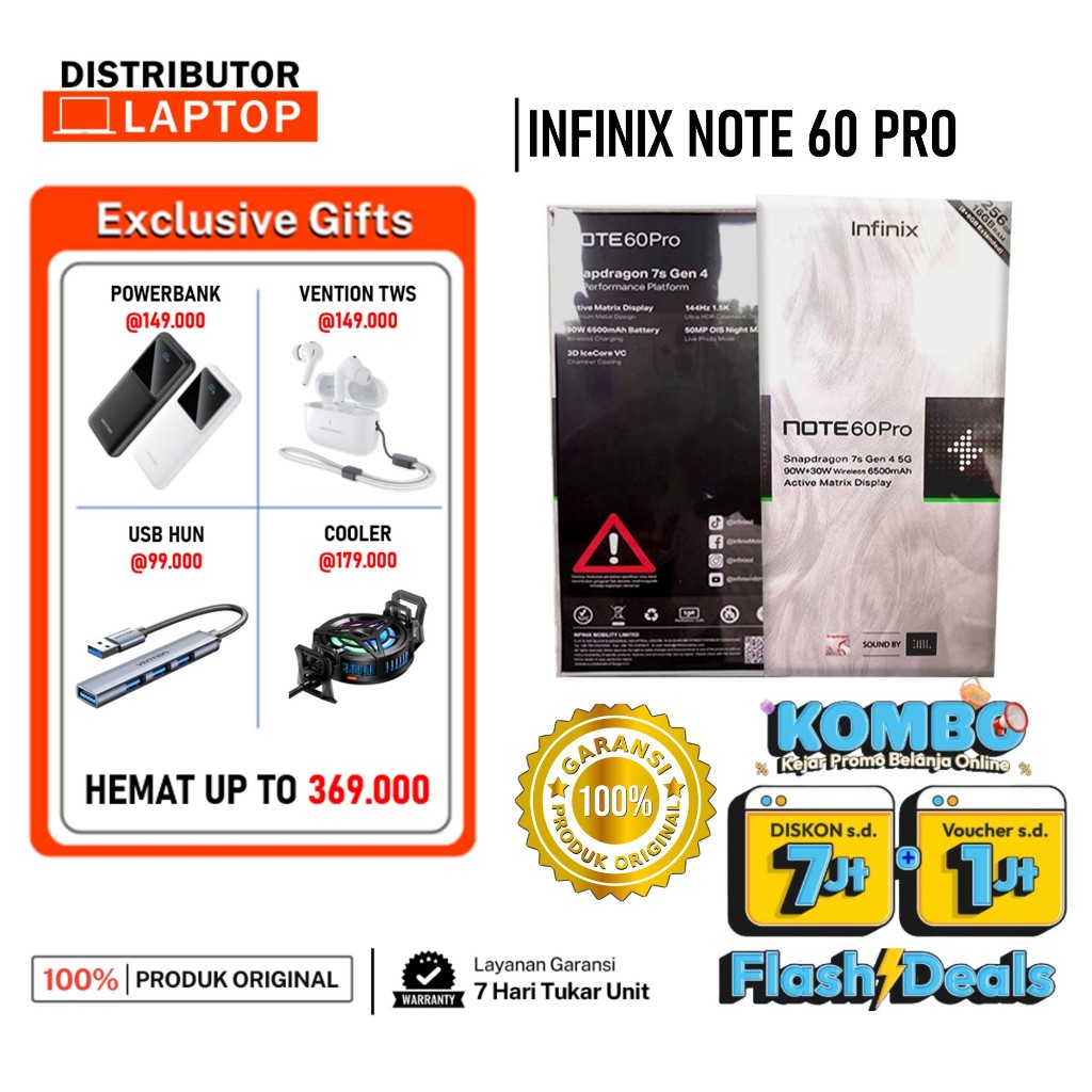 INFINIX NOTE 60 PRO X INFINIX HOT 60 PRO PLUS PRO+ 60I 12/256 8/256 8/128 6/128 GARANSI RESMI