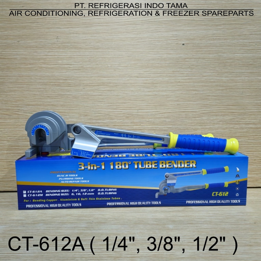 Tube Bender LT 3 IN 1 ( 1/4", 3/8", 1/2" ) CT-612A 180° - Bending Pipa Tembaga ( 3-IN-1 Ladder Type 