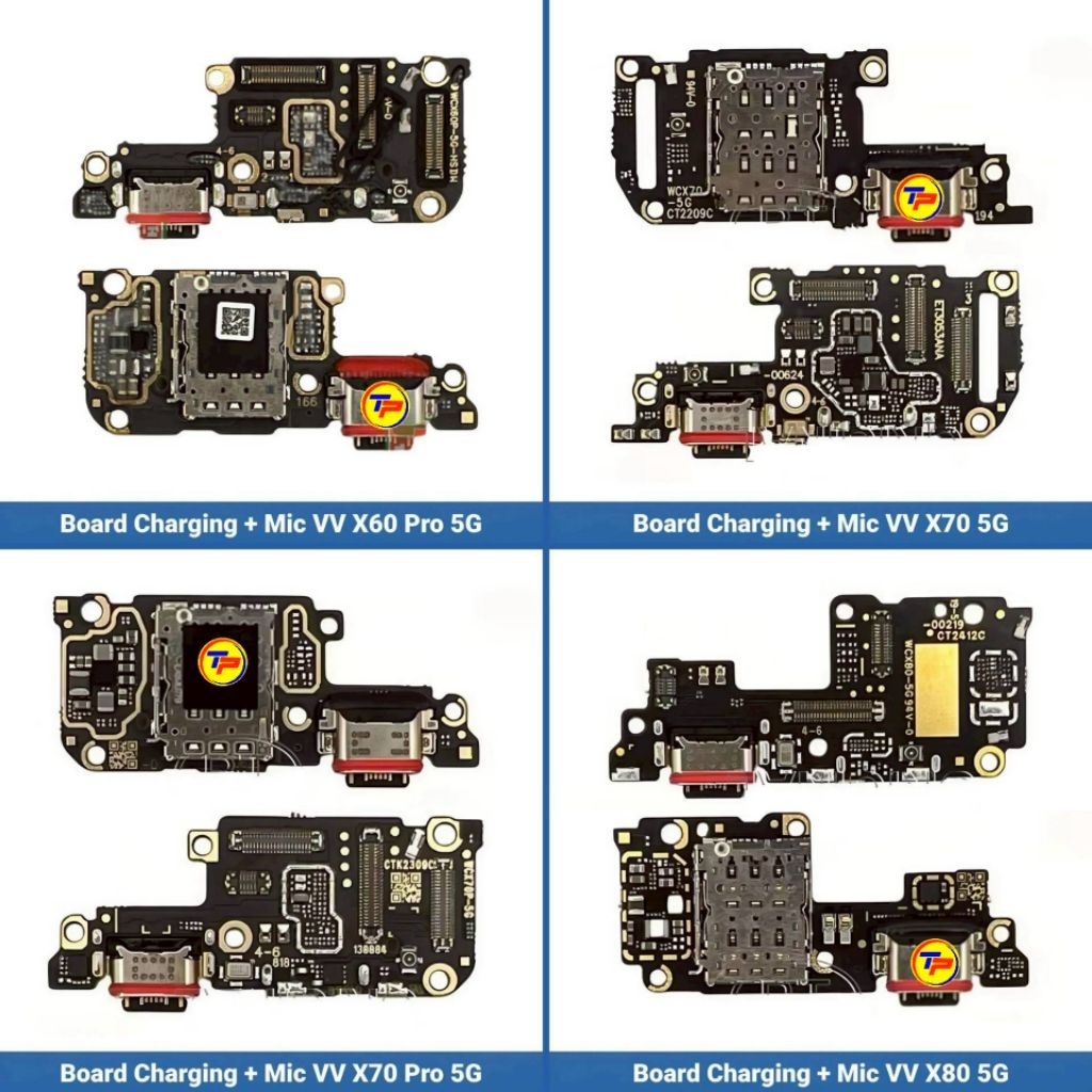 Papan Charger + Board Charging + Mic Vivo X60 Pro 5G - X70 5G - X70 Pro 5G - X80 5G