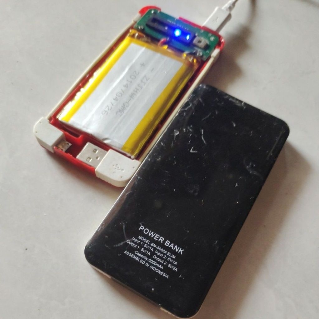 POWERBANK  ORIGINAL 5000MAH MINUS BODY BARET DAN TANPA CASING PENUTUP ATAS