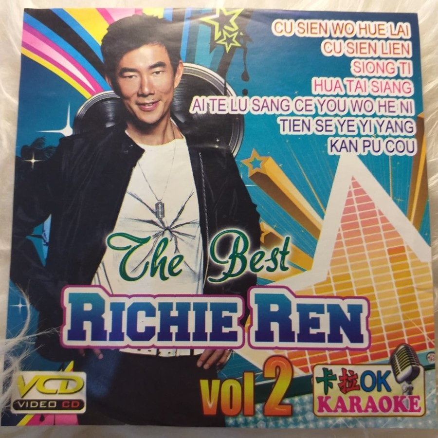 Kaset VCD Karaoke Mandarin Richie Ren Best Collection Lagu Chinese Song
