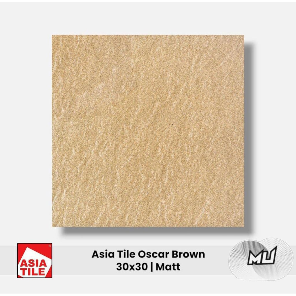 keramik lantai Asia tile 30x30 Oscar brown matt kasar