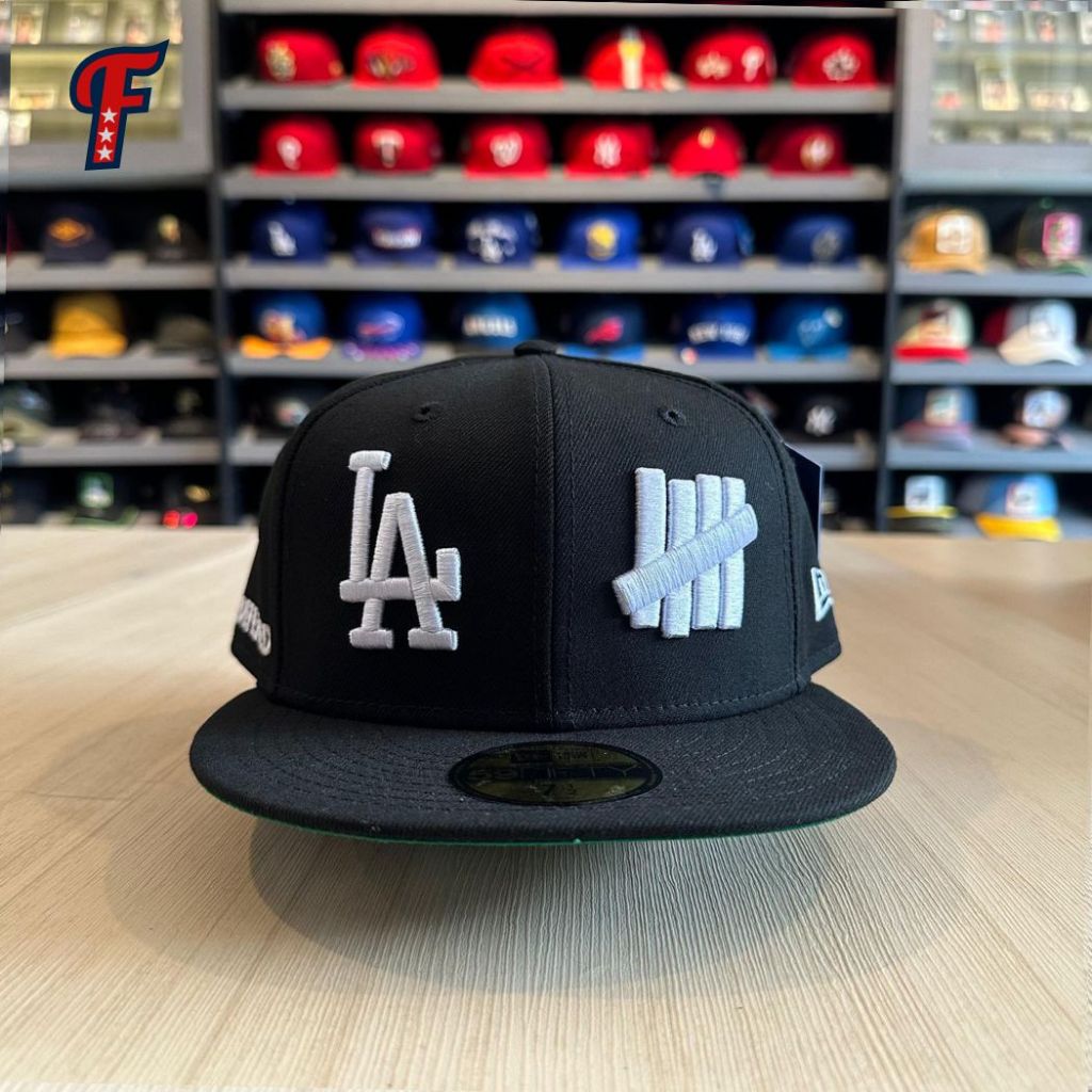Topi New Era x MLB LA Dodgers x Undefeated 59FIFTY Black Fitted Hat Original