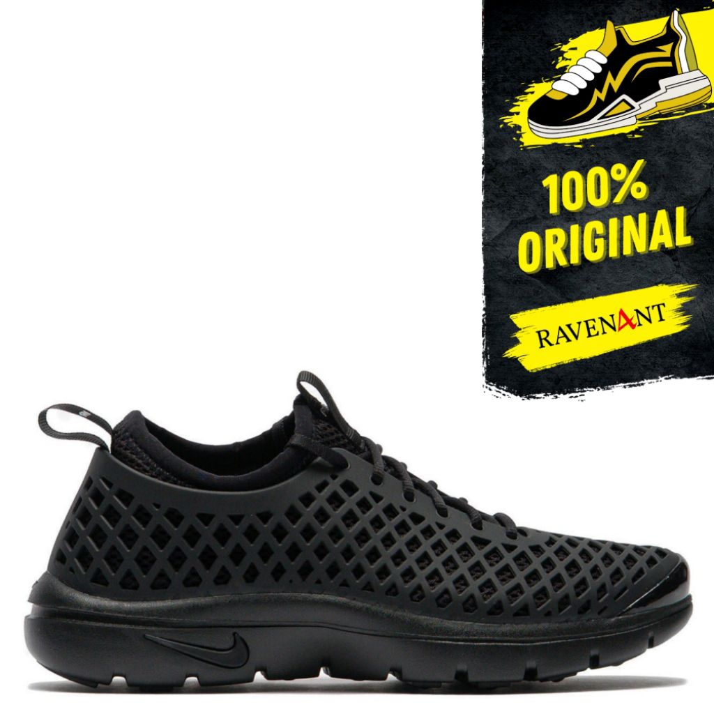 NIKE Rejuven8 Run Black ORIGINAL - Sepatu Sandal Recovery Sneakers Wanita/Pria