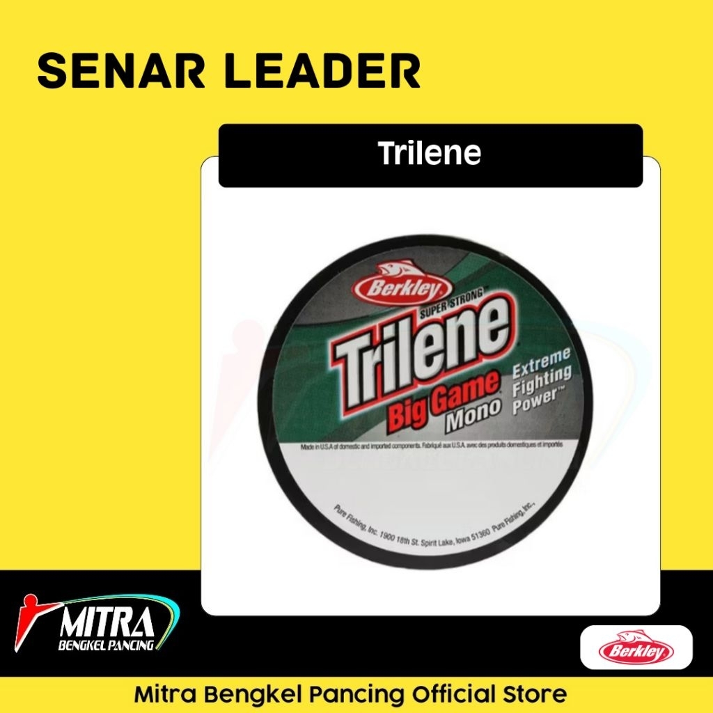 Senar Leader Berkley Trilene Clear Hijau Big Game Mono Senar Pancing