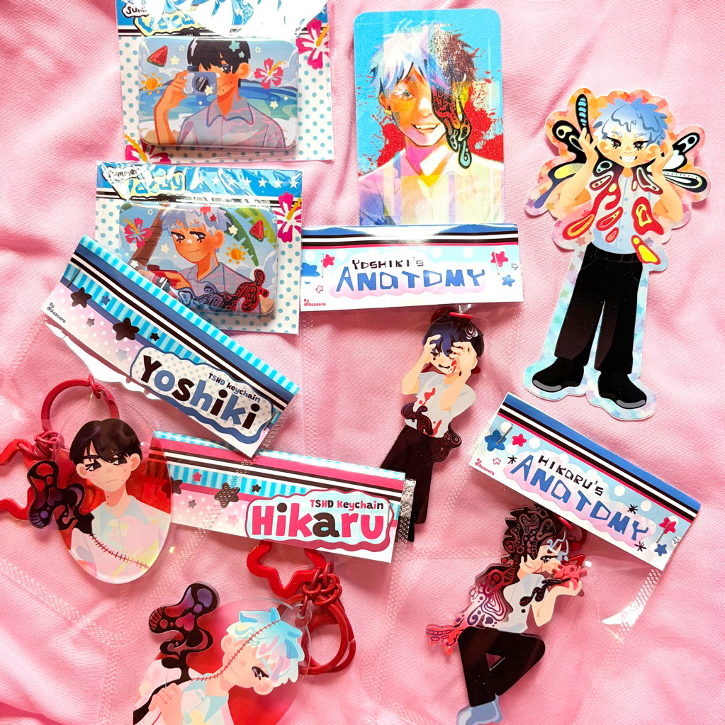[READY STOCK] The summer hikaru died merch sticker pin keychain