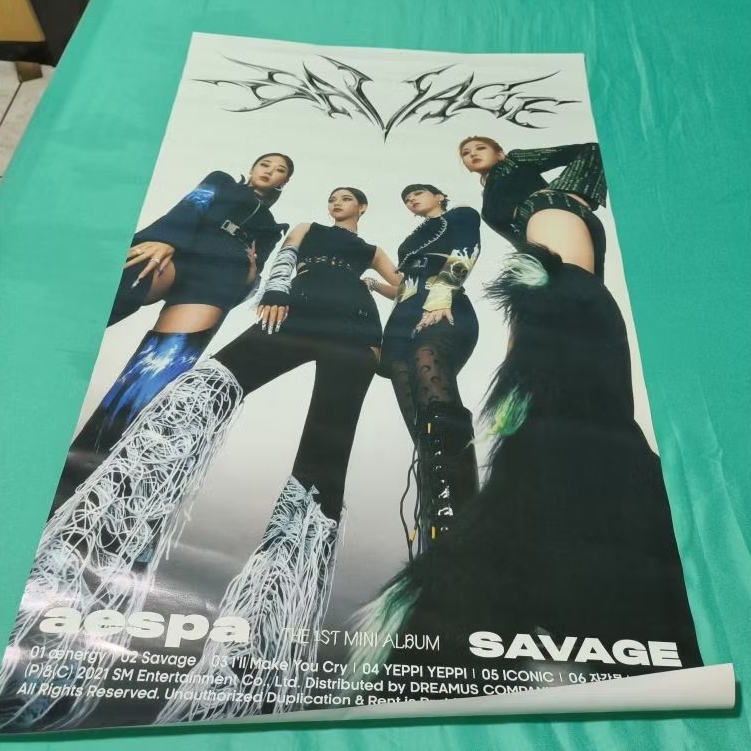 Aespa Savage Photobook Poster Official - Official Poster