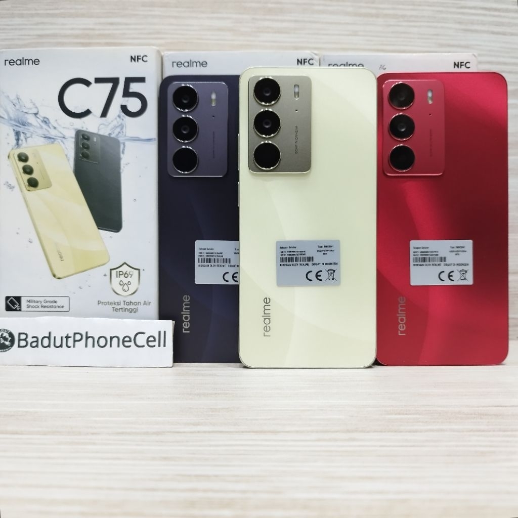 REALME C75 NFC 8/256GB 8/128 GB HP BEKAS SECOND FULLSET
