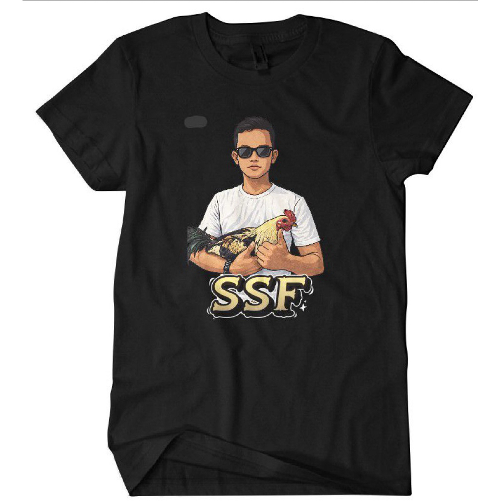 Baju Distro Penghobby ayam logo SSF