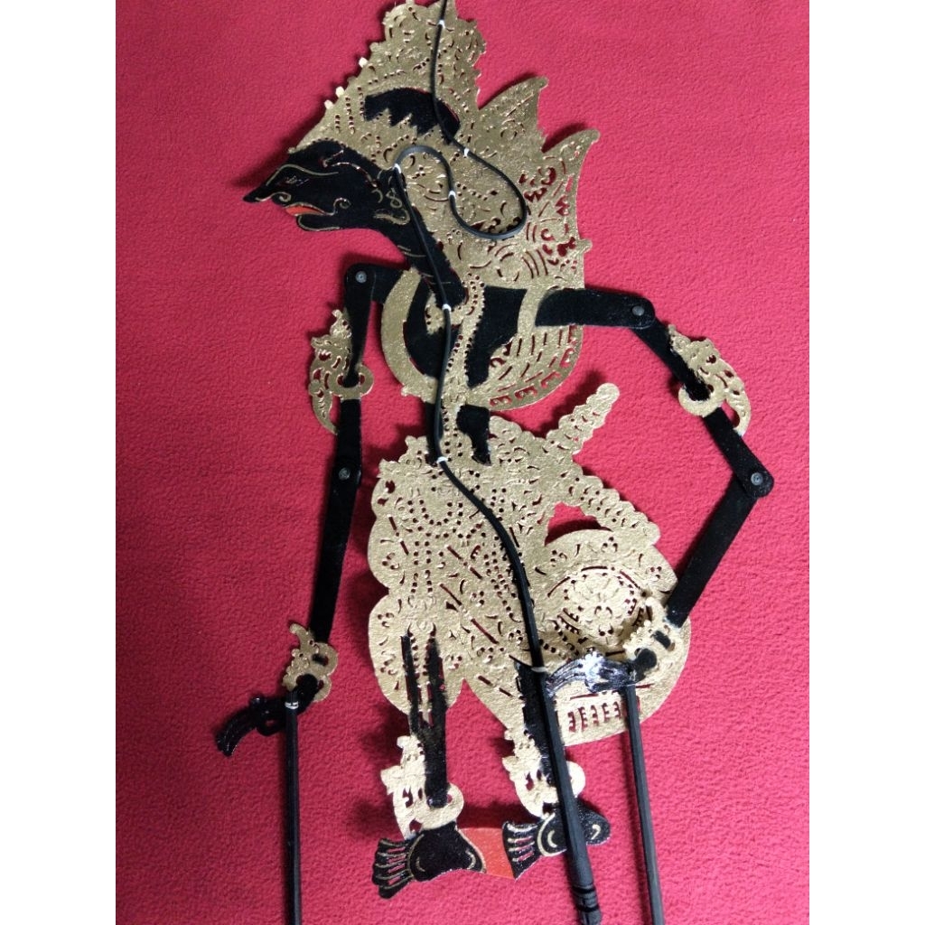 Wayang Kresna/Wayang kulit Kresna kualitas premium bahan kulit tebal