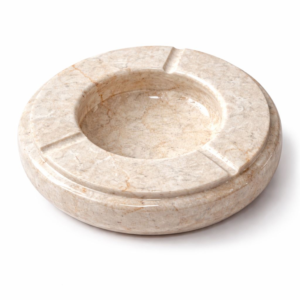 ASBAK MARMER NATURAL | ASBAK BATU ALAM ELEGAN UNTUK RUMAH & KAFE