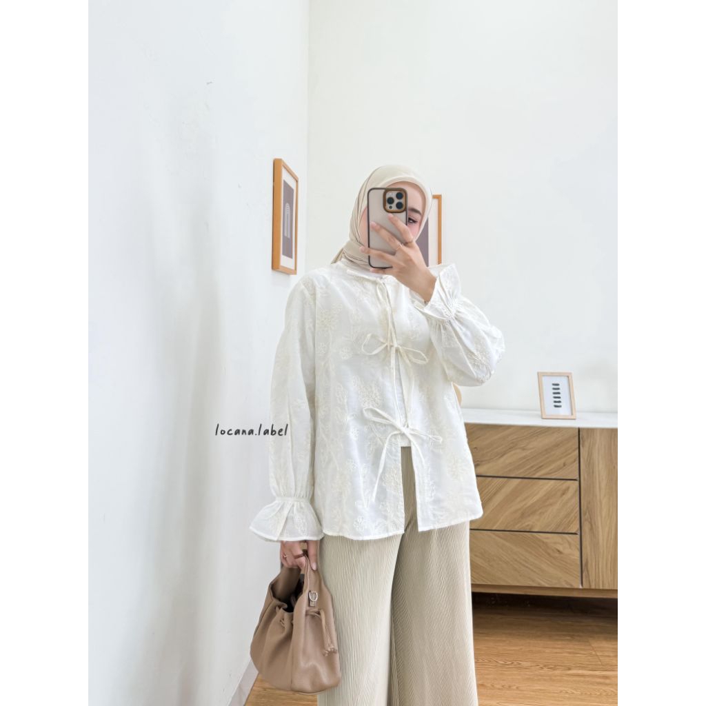 Maple Bordir Blouse Katun Bordir by LOCANA LABEL