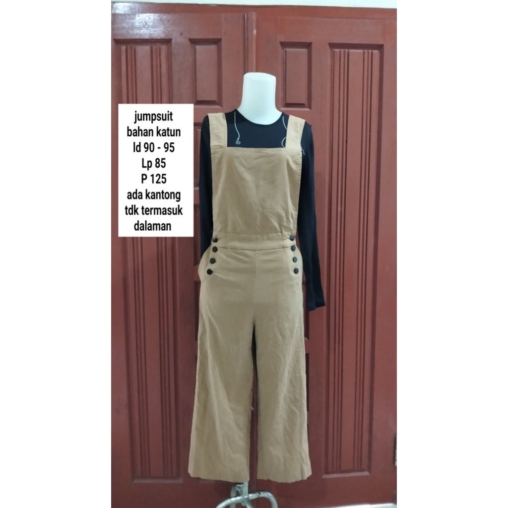 jumpsuit kotak/jumpsuit kulot/ jumpsuit kekinian/ overall panjang/ overall kekinian/P.L