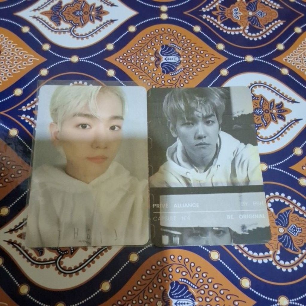 PHOTOCARD OFFICIAL EXO BAEKHYUN PRIVE ALLIANCE LIGHT BLOSSOM REWIND