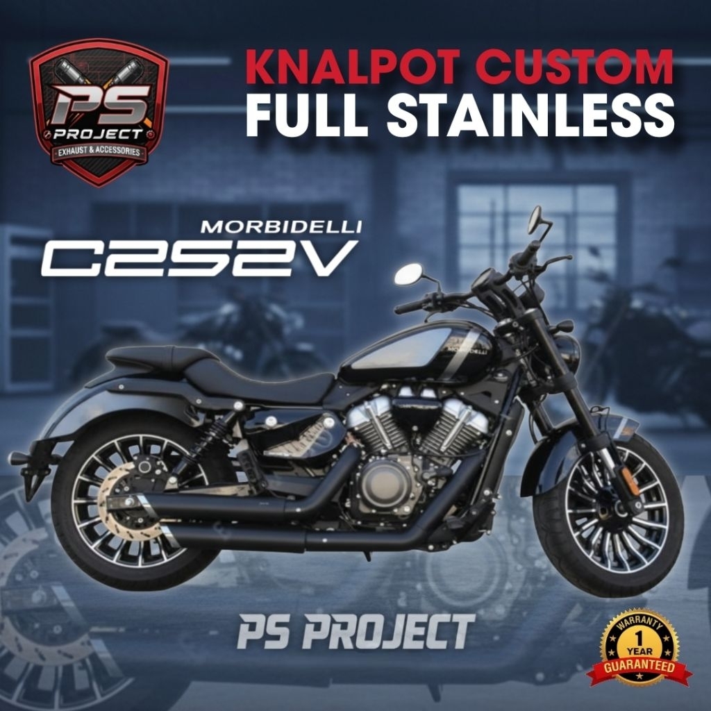 Knalpot Custom Morbidelli C252V Kanan Lurus