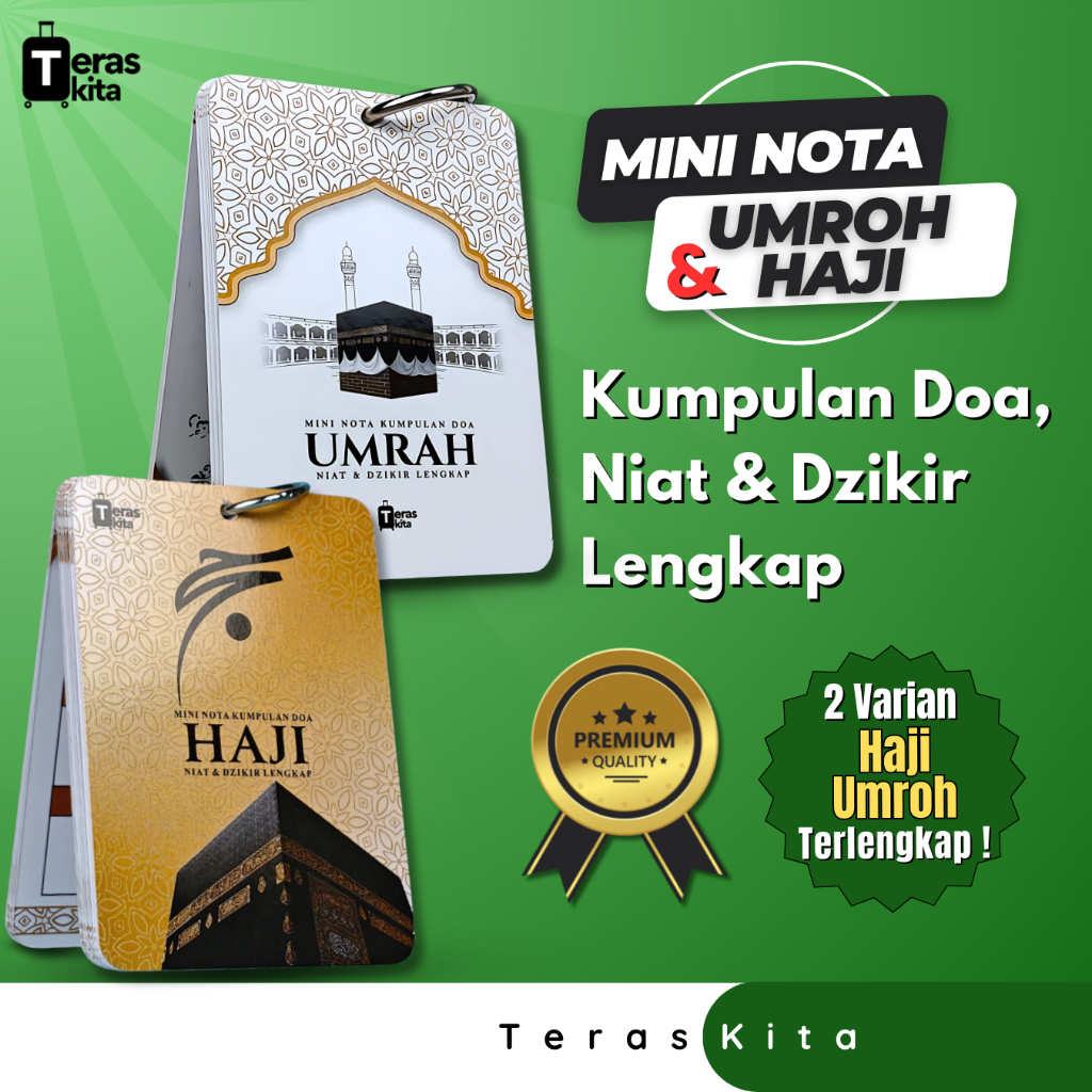 Catatan Doa Umroh dan Haji Ringkas | Buku Doa Umroh dan Haji Mini | Buku Panduan Haji Umroh Praktis