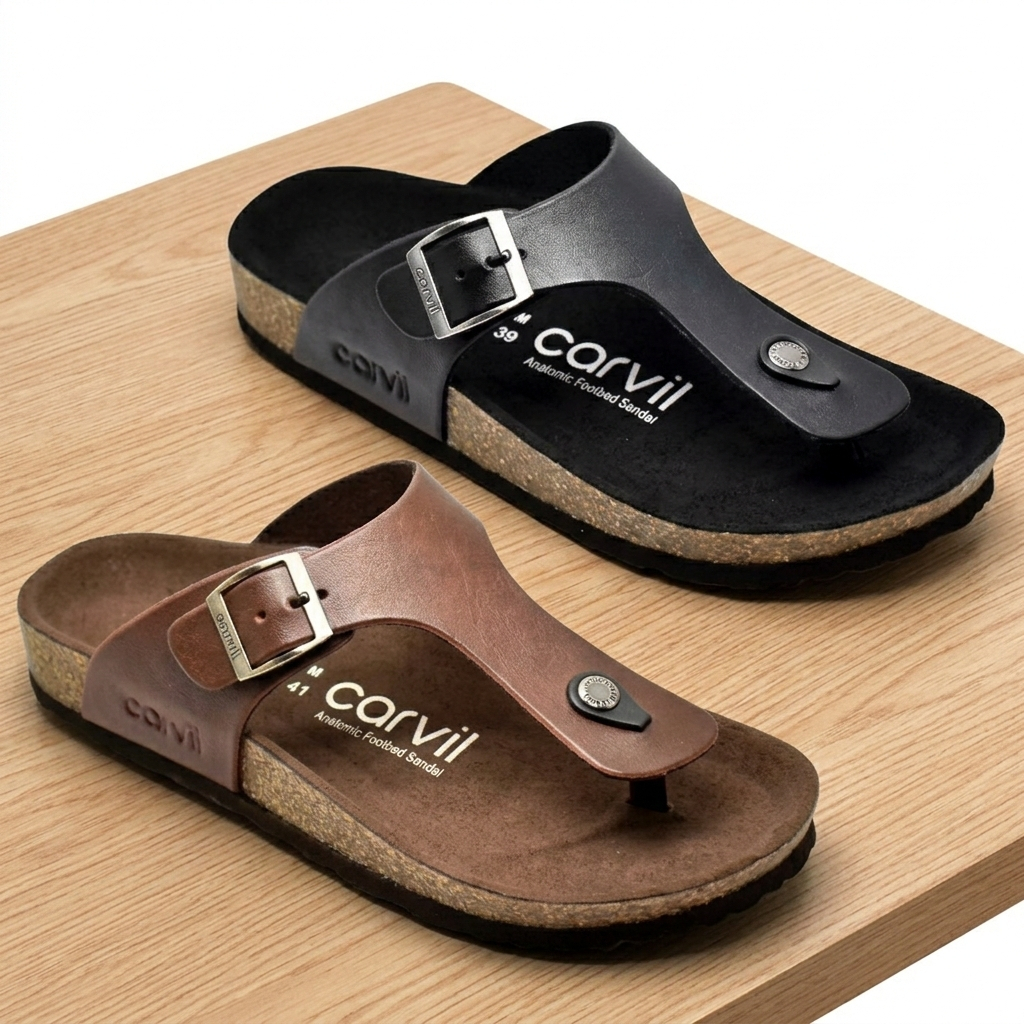 Sendal Casual Carvil Benzo 01 Sendal Jepit Pria Original Sendal Carvil Puyuh Size 38-43