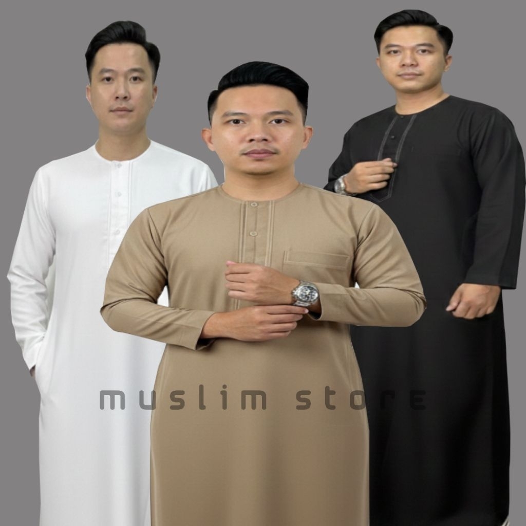 Al-fazan - Jubah Slimphit pria modern jubah gamis pria Annur jubah premium pria