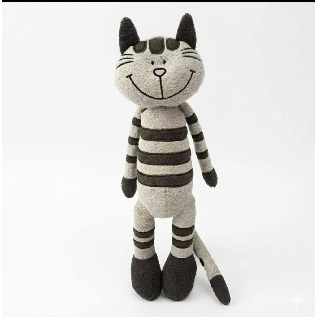 Boneka Kucing Cat Doll Abu-abu