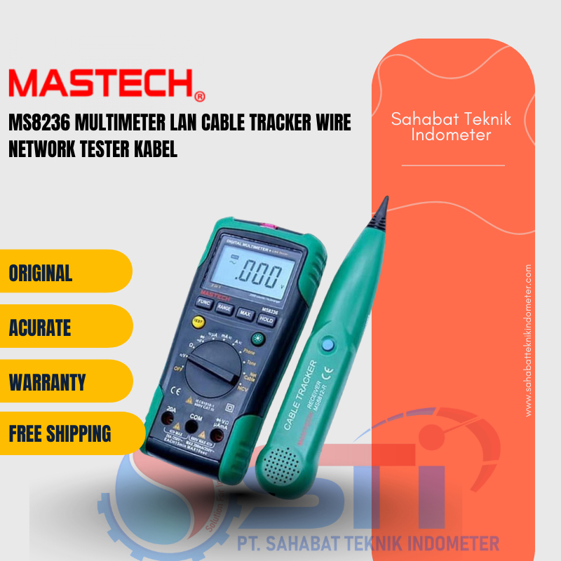 Mastech MS8236 Multimeter LAN Cable Tracker Wire Network Tester Kabel