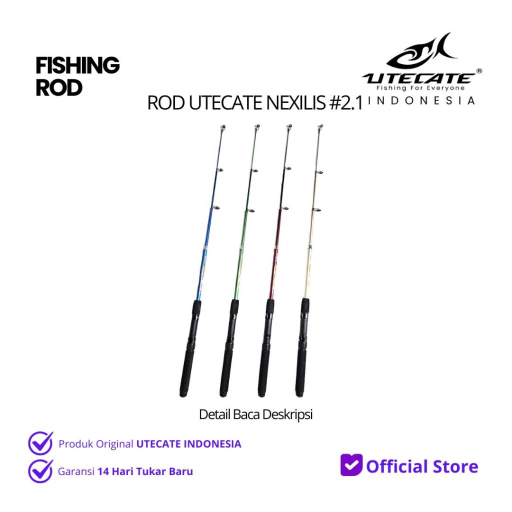 UTECATE Nexilis 2.1m – Joran Pancing Carbon Sensitif Casting/Spinning