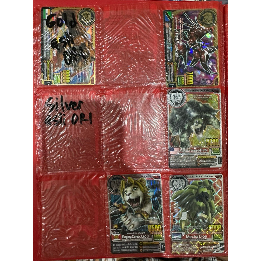 kartu animal kaiser BRONZE SILVER GOLD ORI MESIN 100% (bisa request)