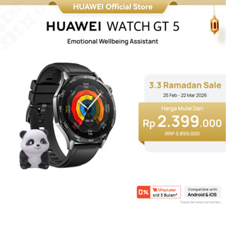 [3.3 | Voucher s/d 12%] HUAWEI WATCH GT 5 Series Smartwatch | Fashion Edge | Pro-Level Sports | Golf Courses Map | Up to 2-Week Battery Life