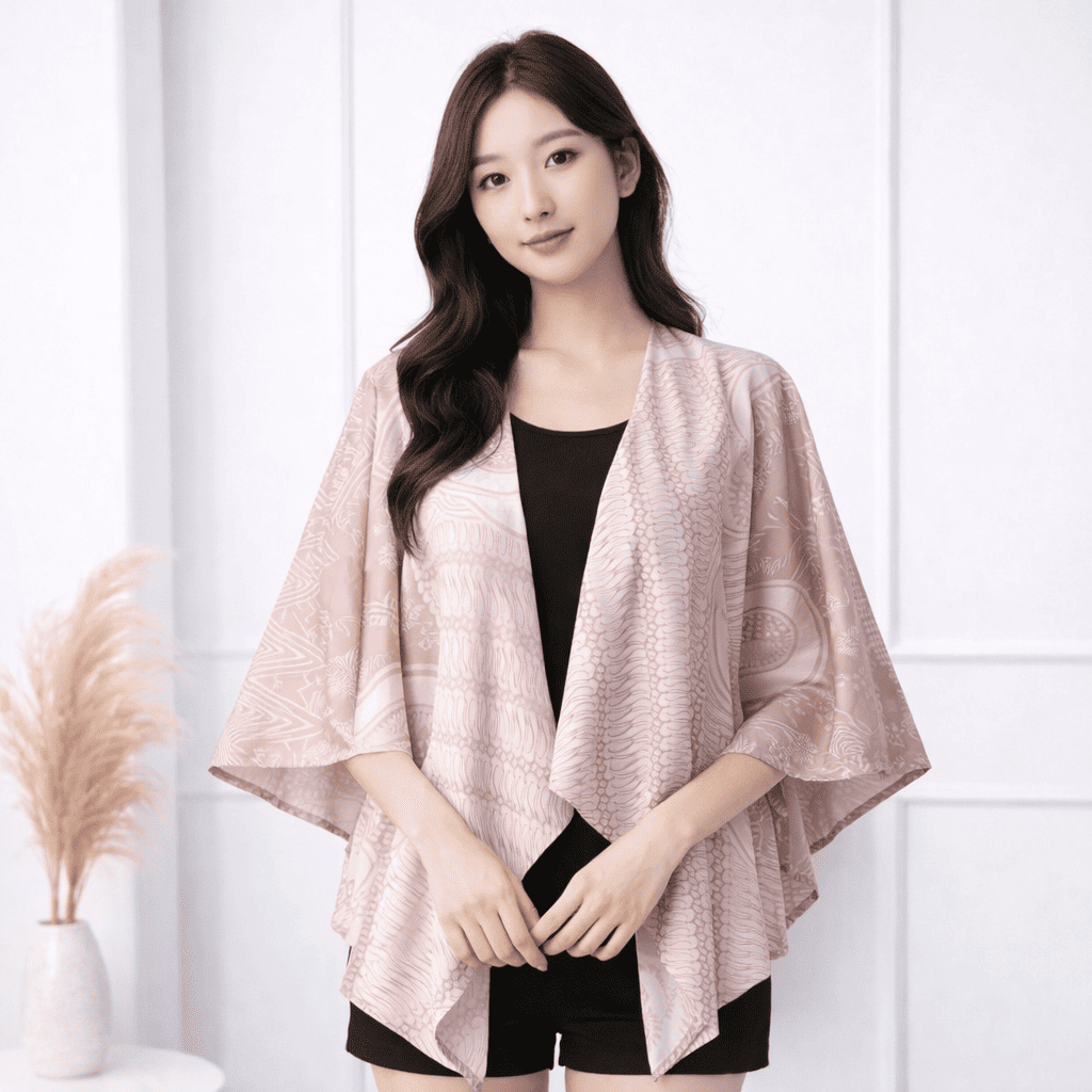 Outer batik wanita modern kekinian
