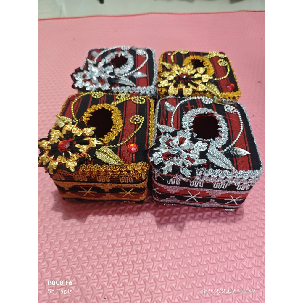 korak tisu kotis etnik tapis lampung BORDIR oleh oleh cinderamata hampers lampung murah