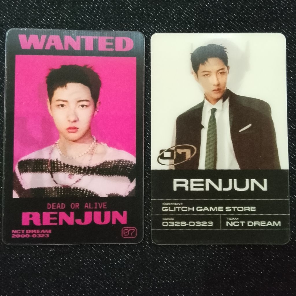 [OFFICIAL] Photocard bundling Renjun NCT Dream - Lenti ver glitch & scratch