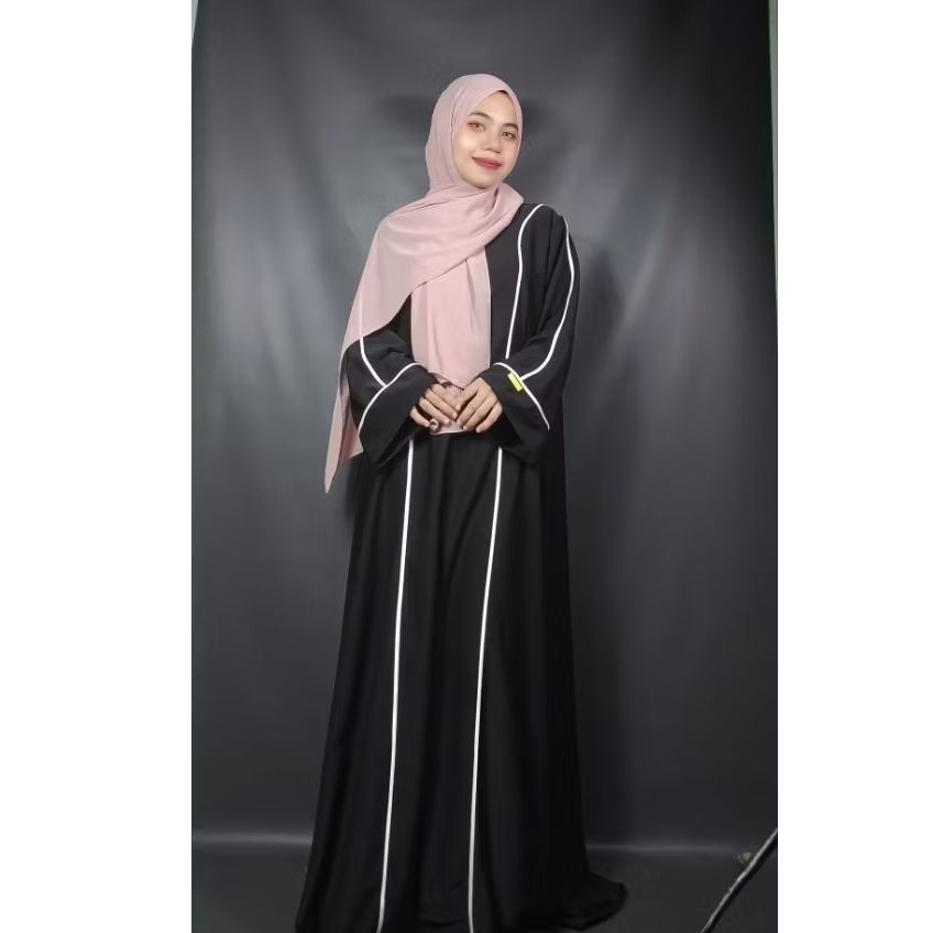 Hulya abaya/Abaya hitam/dres muslimah/abaya turki/abaya arab