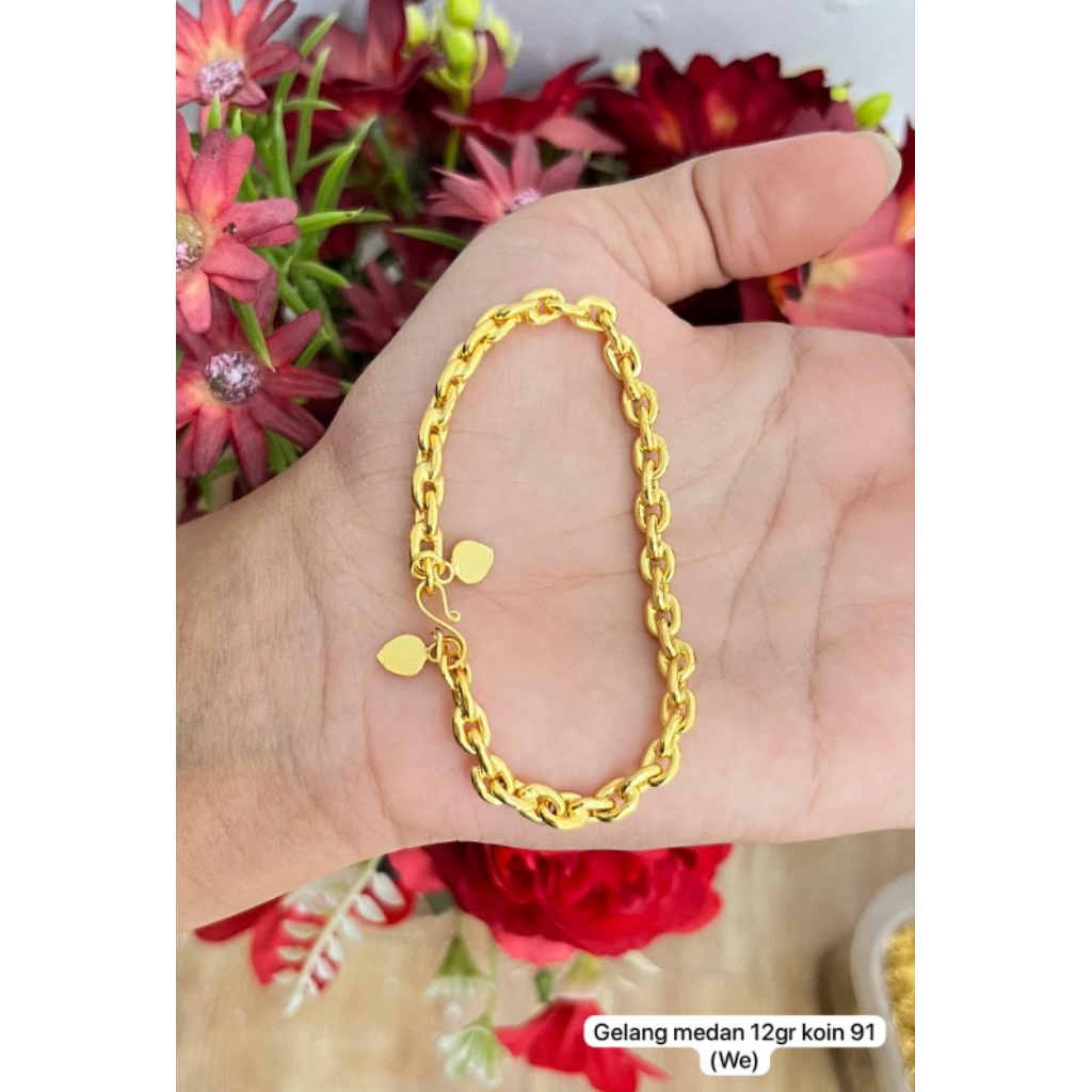 gelang rantai Medan koin 91