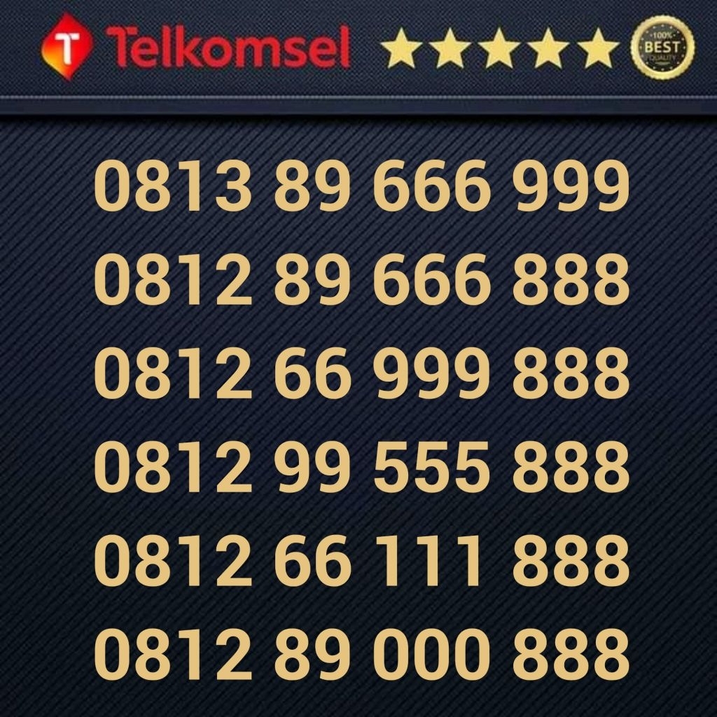 Nomor Cantik Simpati - 0813 89 666 999 0812 89 666 888 0812 66 999 888 0812 99 555 888 0812 66 111 8