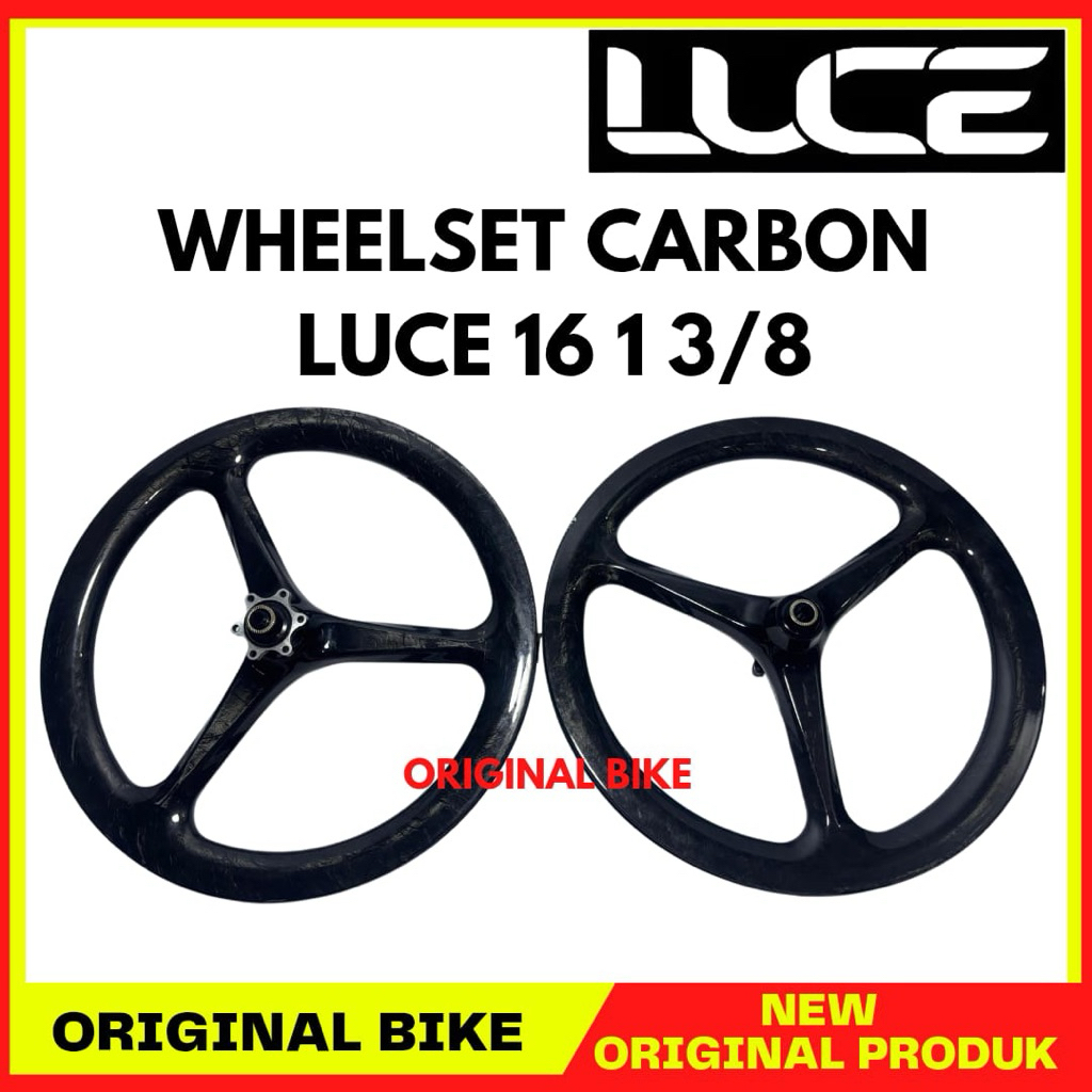 Wheelset Carbon Luce Sepeda Lipat 16 349 New