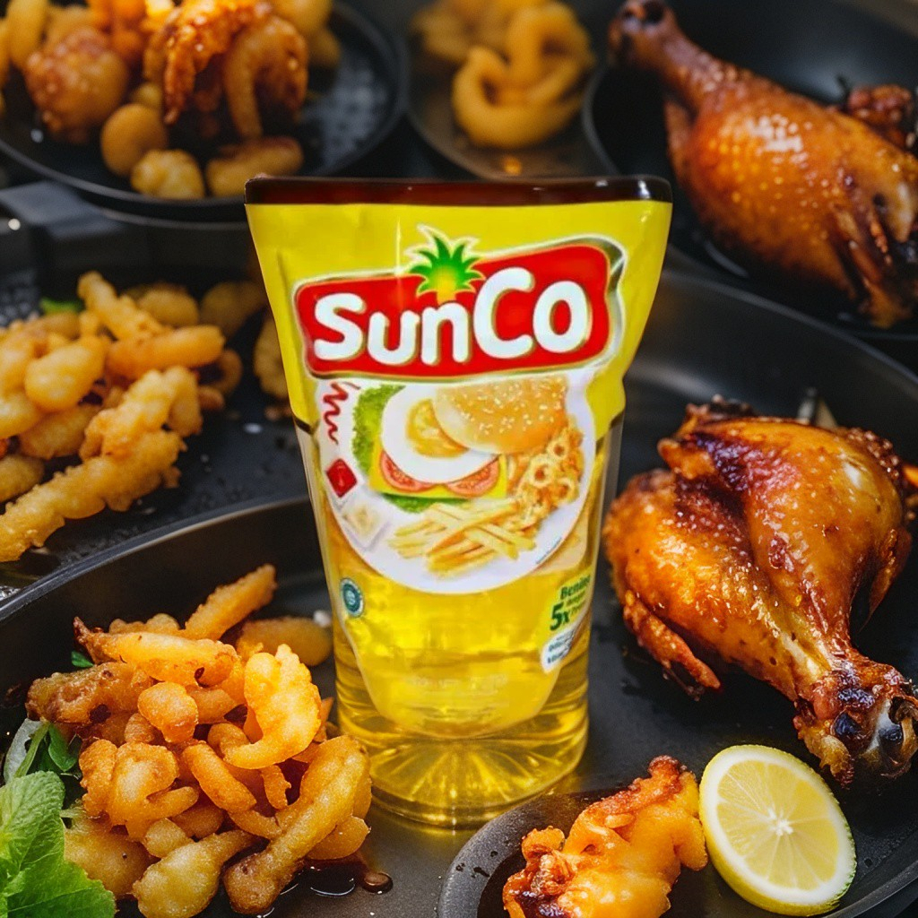 Minyak Goreng Sunco ASLI 2 Liter Premium - Gorengan Bergizi, Berkualitas, Mengandung Vitamin Palm Oi