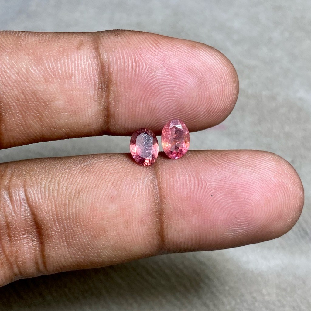 Natural Rubellite Tourmaline Batu Rubelite Turmaline 2 pcs Tourmaline