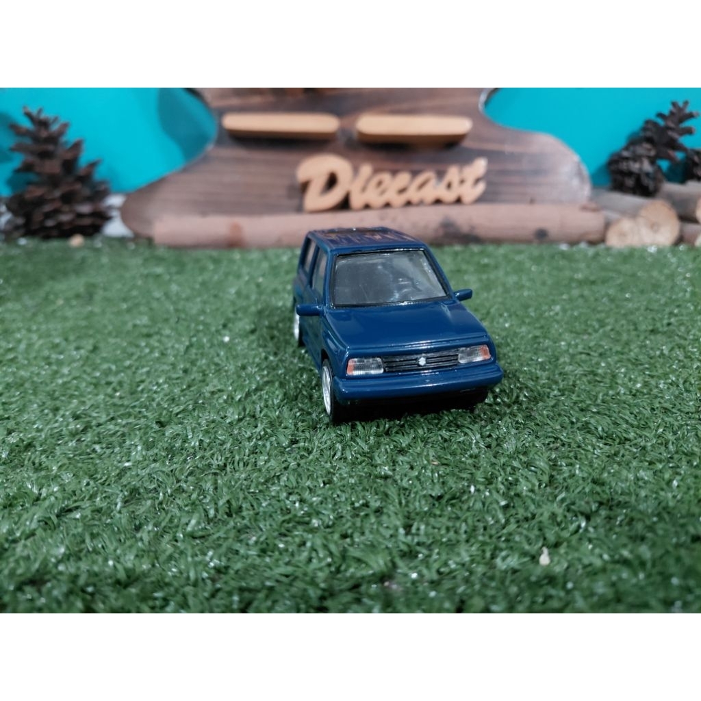 Diecast Miniatur Suzuki Vitara biru skala 1:43