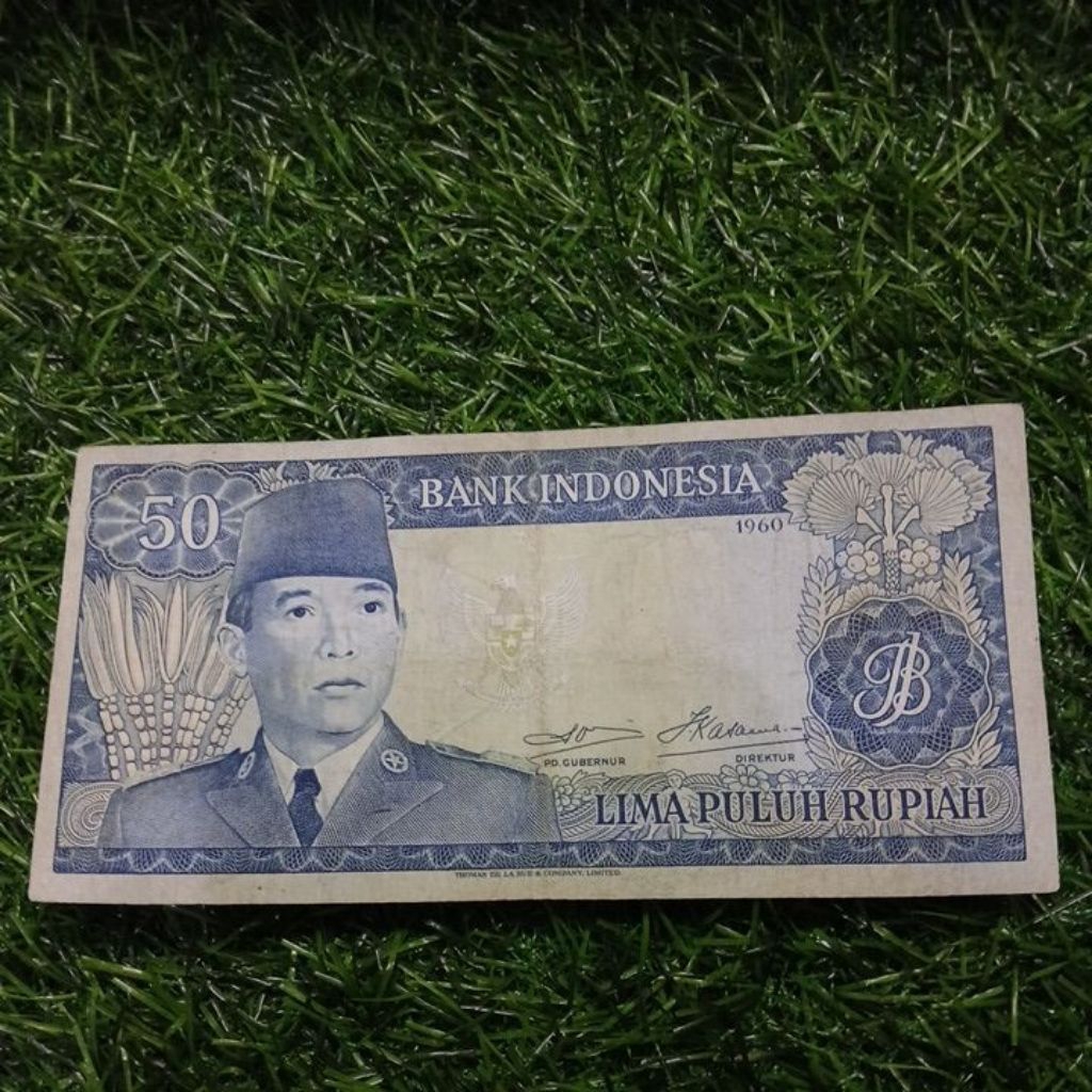 Uang kuno 50 rupiah soekarno 1960