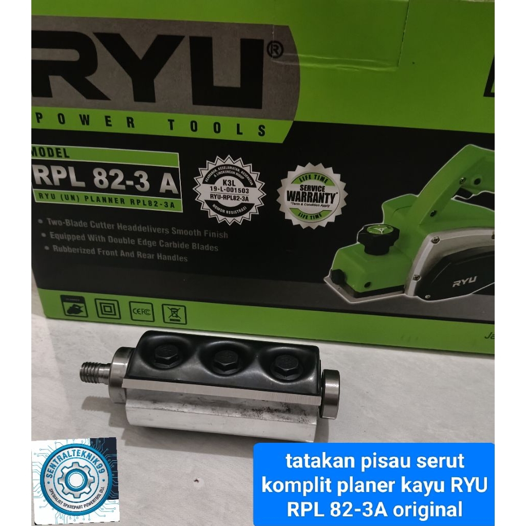 tatakan pisau serut komplit mesin serut kayu RYU RPL 82-3A original