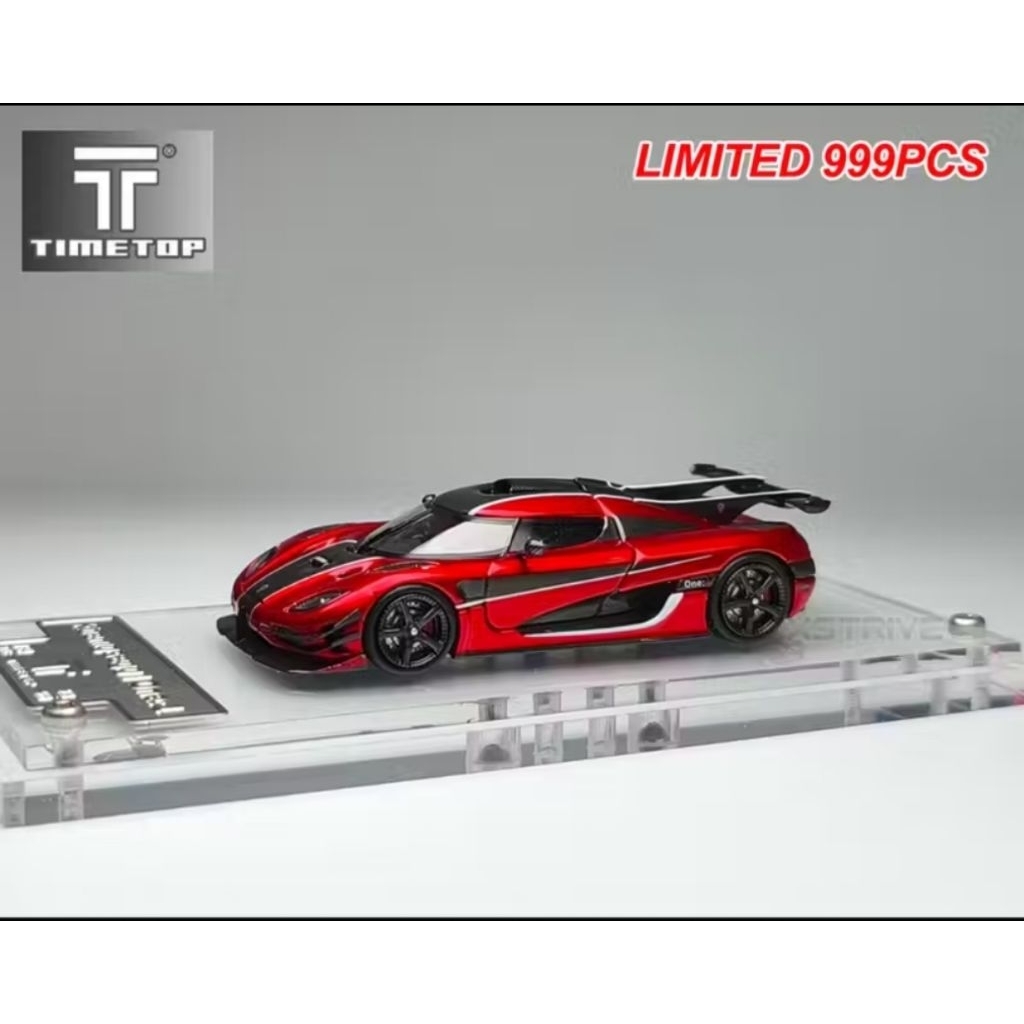 TIMETOP 1:64 Koenigsegg One : 1 Red Openable Engine Hood