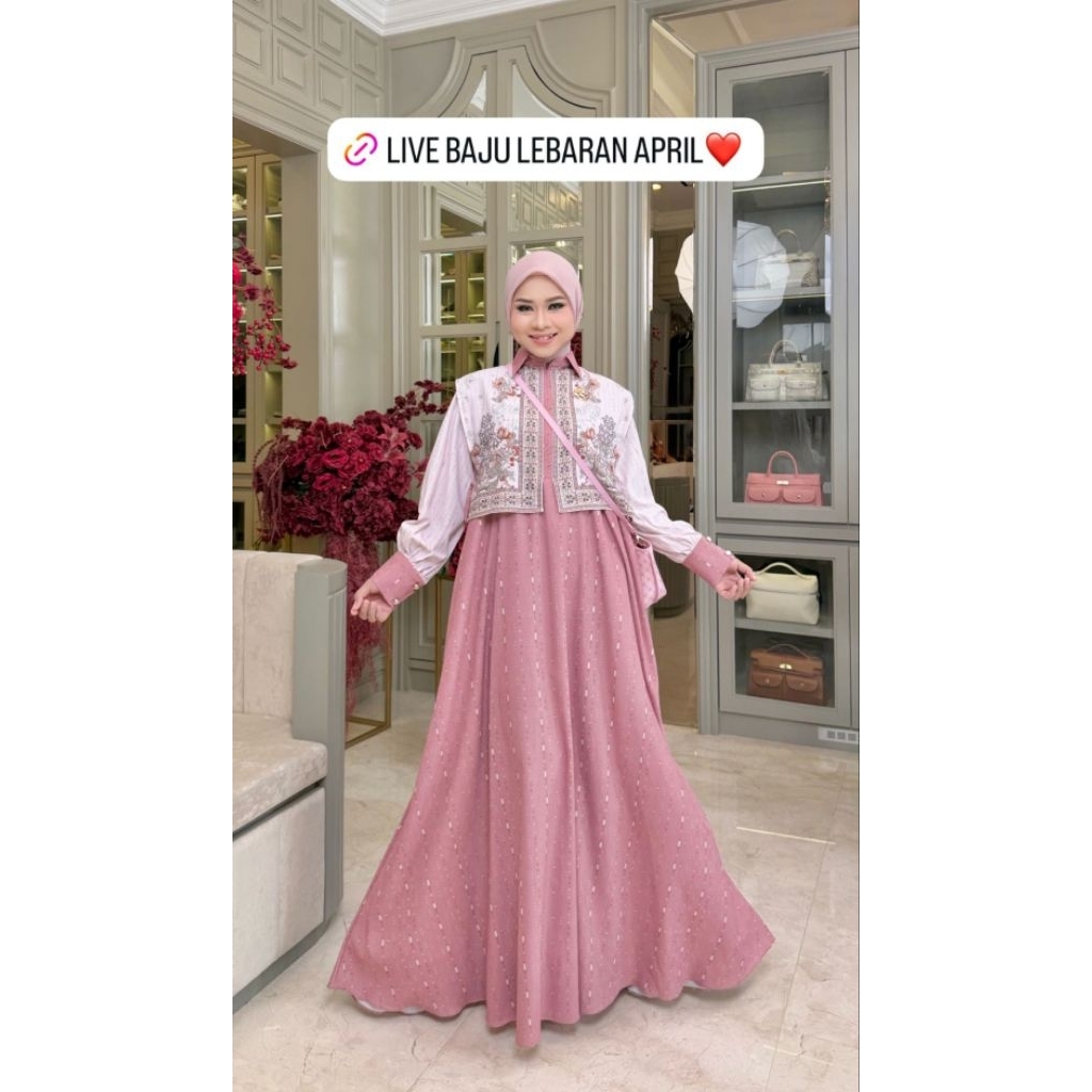 Hanbok Shellasaukia Premium Original Shellasaukiashop Gamis Dress Kondangan Baju Lebaran Lucu Cantik