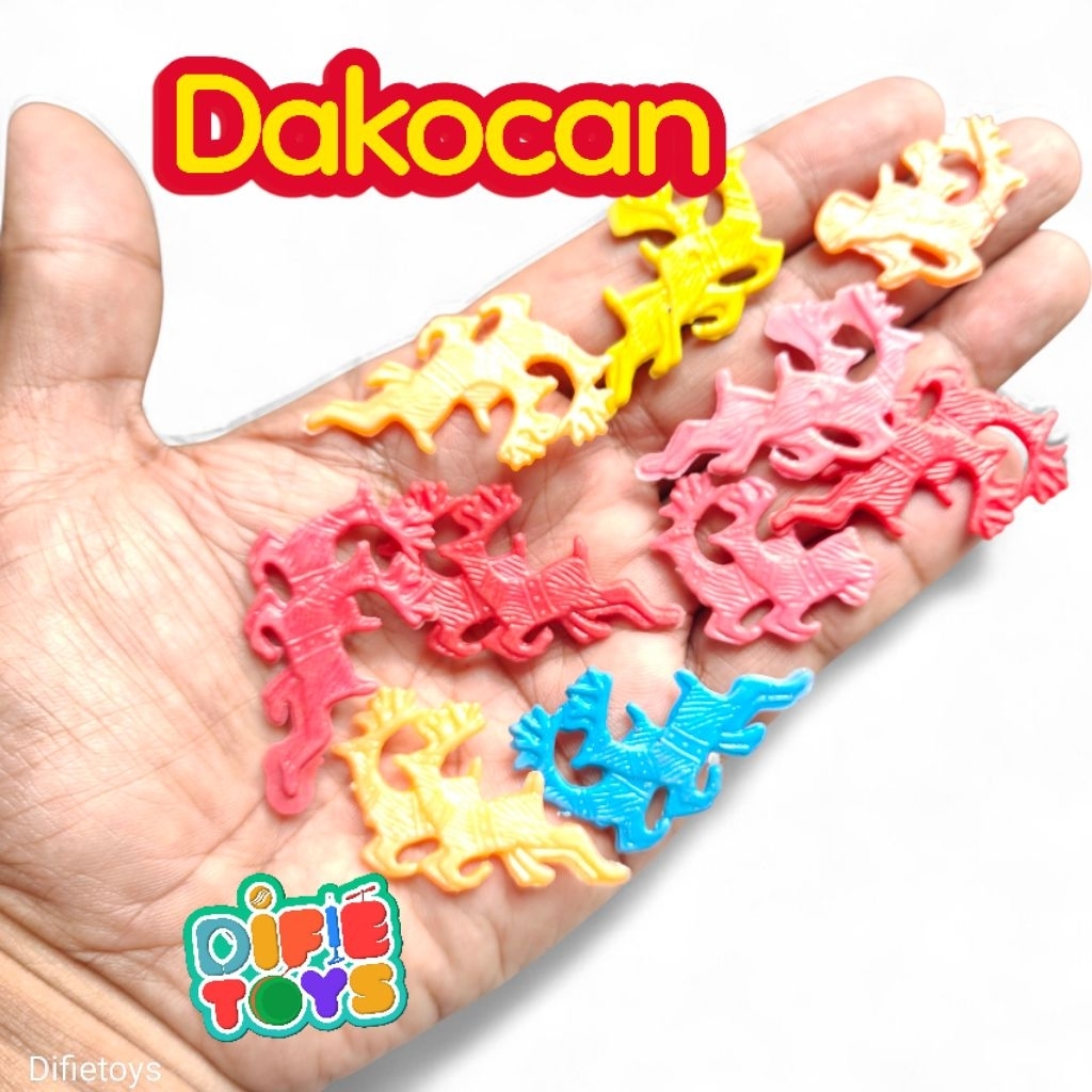 ​Mainan Dakocan Jadul 100gr Isi ±100 Pcs - Mainan Plastik Tradisional Lawas Murah - Dakocan Kiloan K