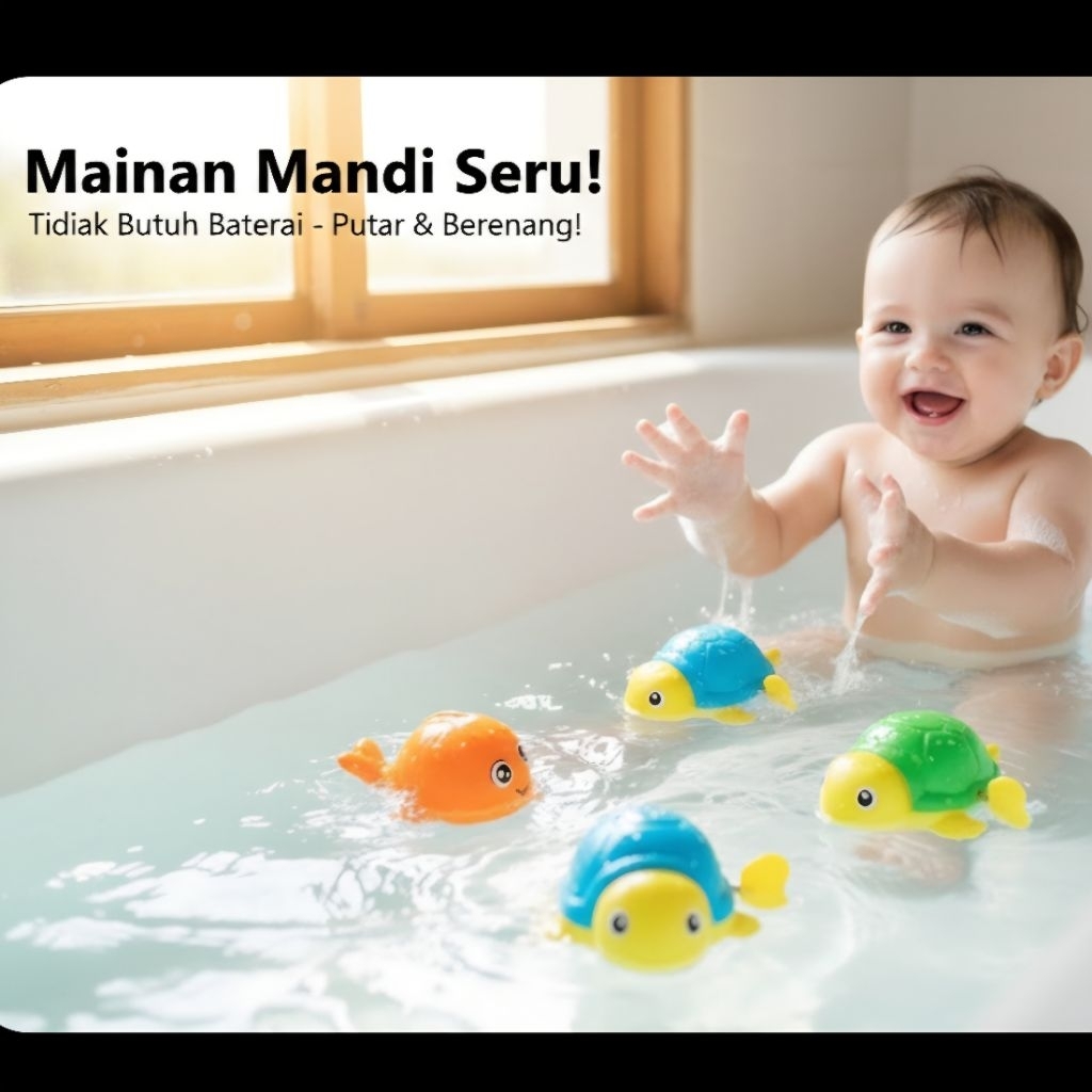 mainan air ikan penyu berenang