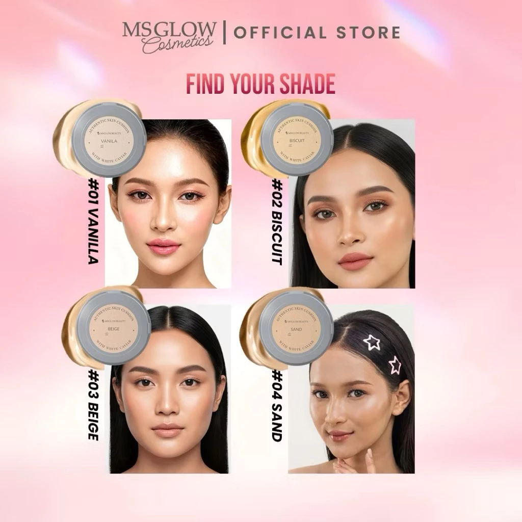 MS Glow Authentic Skin Cushion  / BEDAK MS GLOW TERMURAH