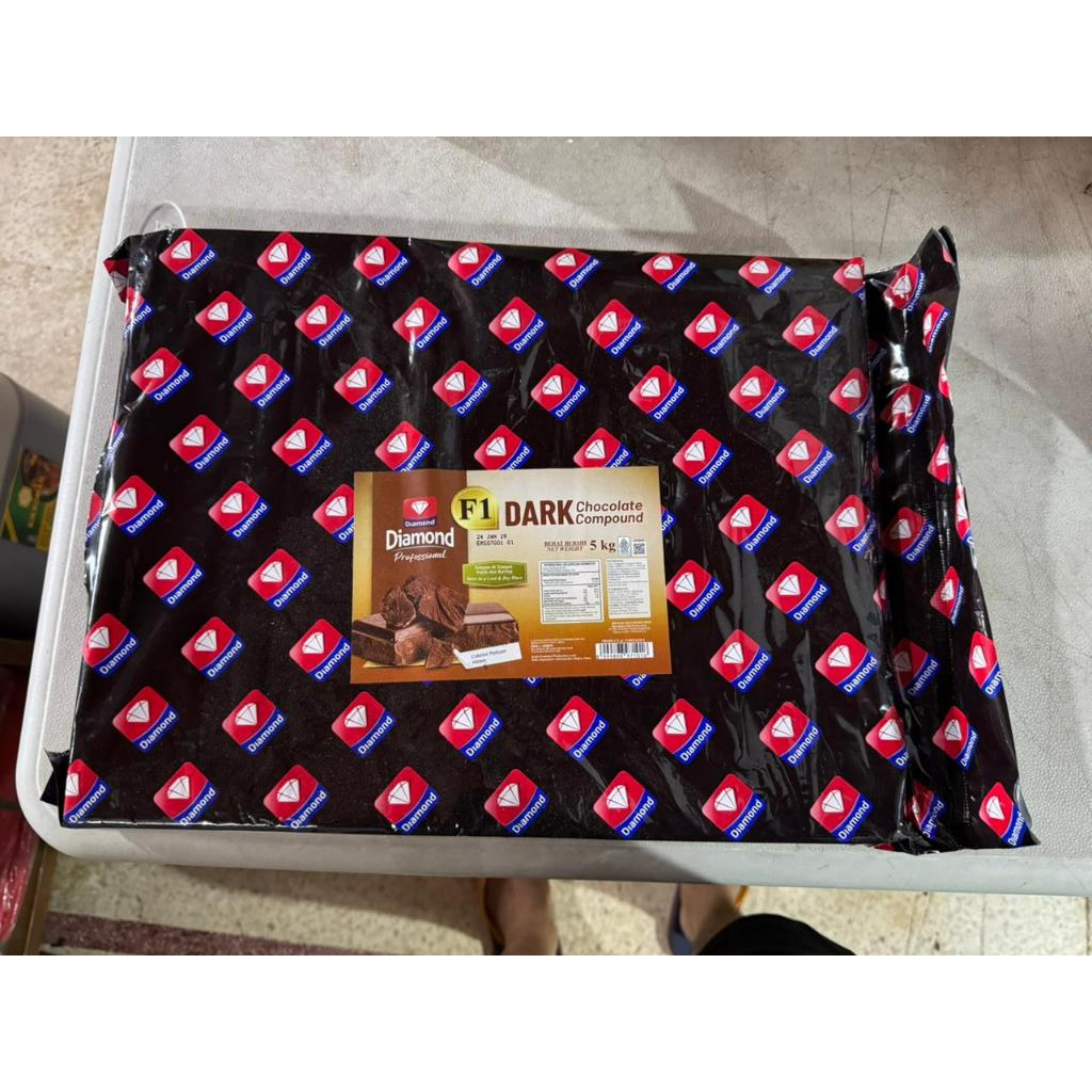 Dark Chocolate Compound DIamond / Coklat Kompound Dark Diamond - 5 Kg