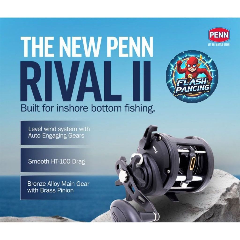 REEL TROLLING OH (PENN RIVAL II) (15/20/30) LWLH - HANDLE KIRI