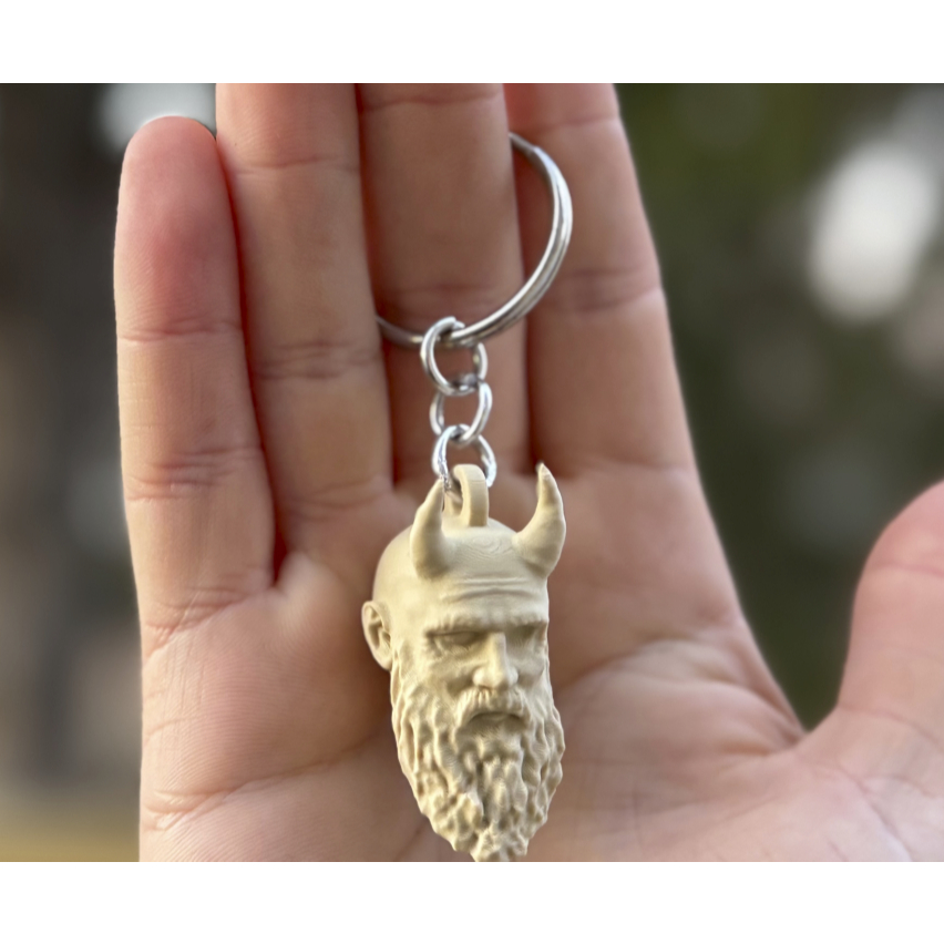 Gantungan Kunci Mimir God of War – Keychain Karakter Game