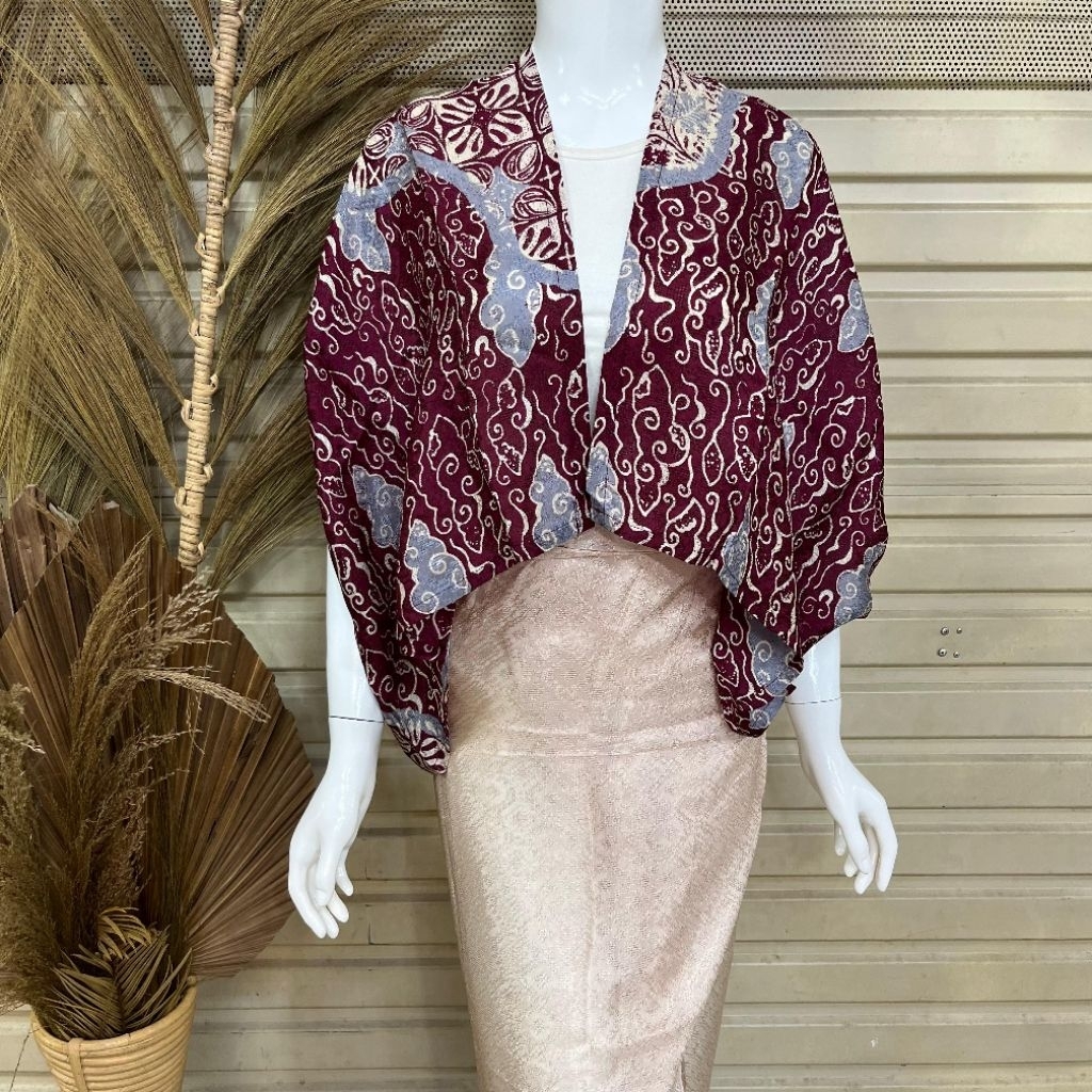 Outer Batwing Batik Viscose/Outer Wanita Terbaru ( Hanya Atasan )Outer Kondangan