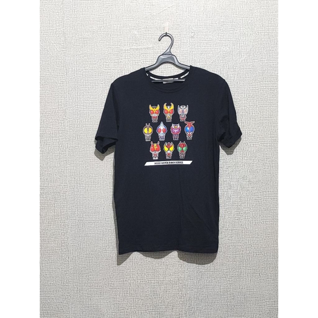 kaos kamen rider hitam originl bandai